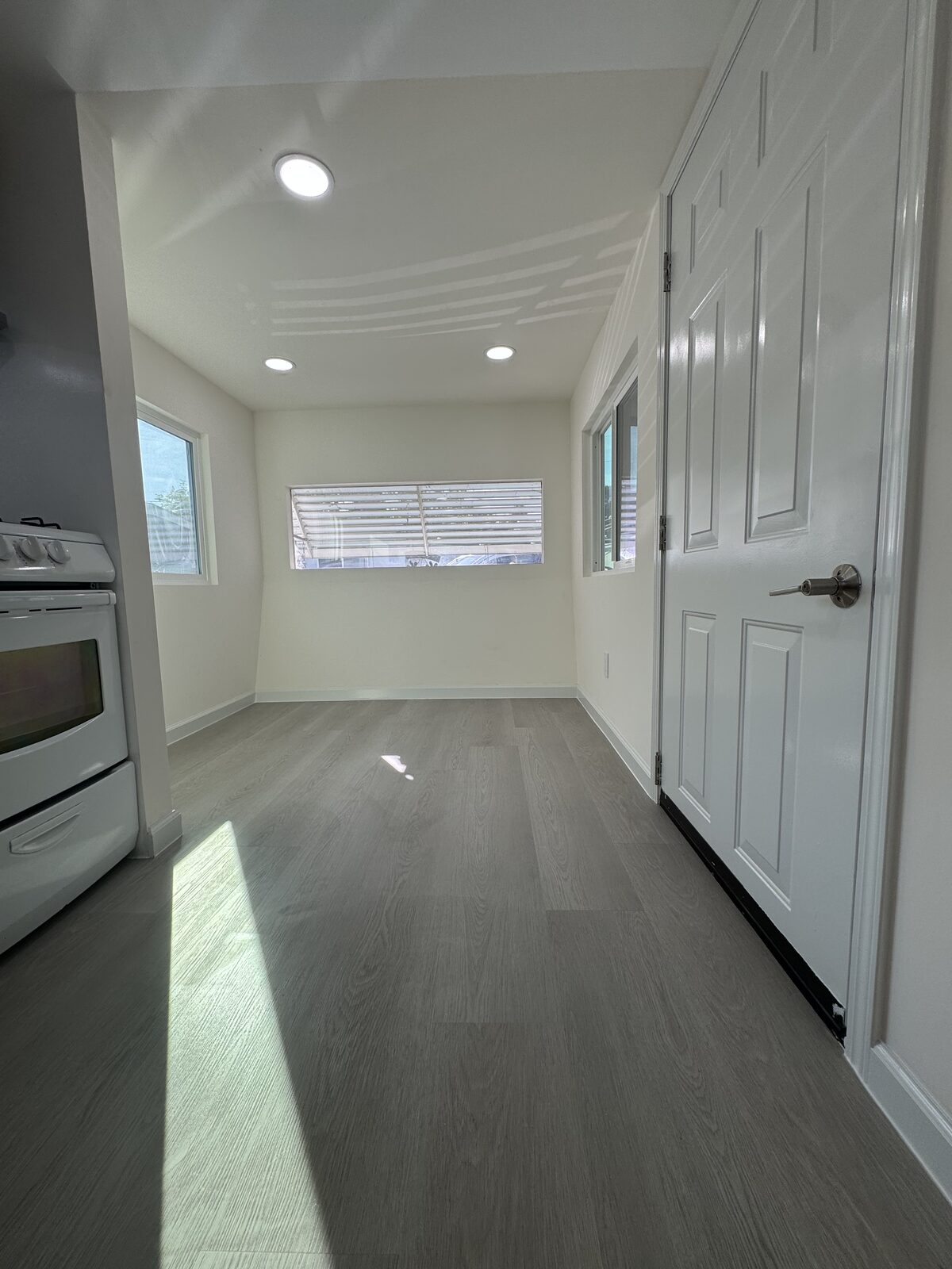 Living area with new flooring
